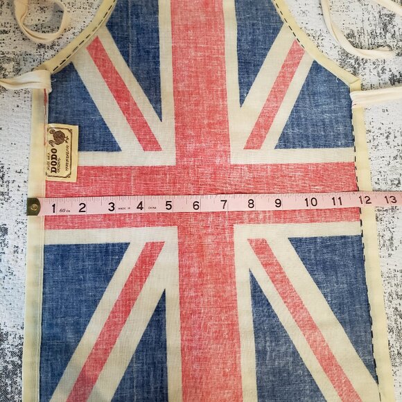 Dodo Original Vintage Made in England Union Jack Flag Cotton PVC Waxed Apron - Picture 4 of 11